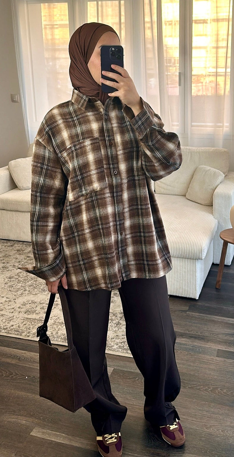 Chemise à carreaux