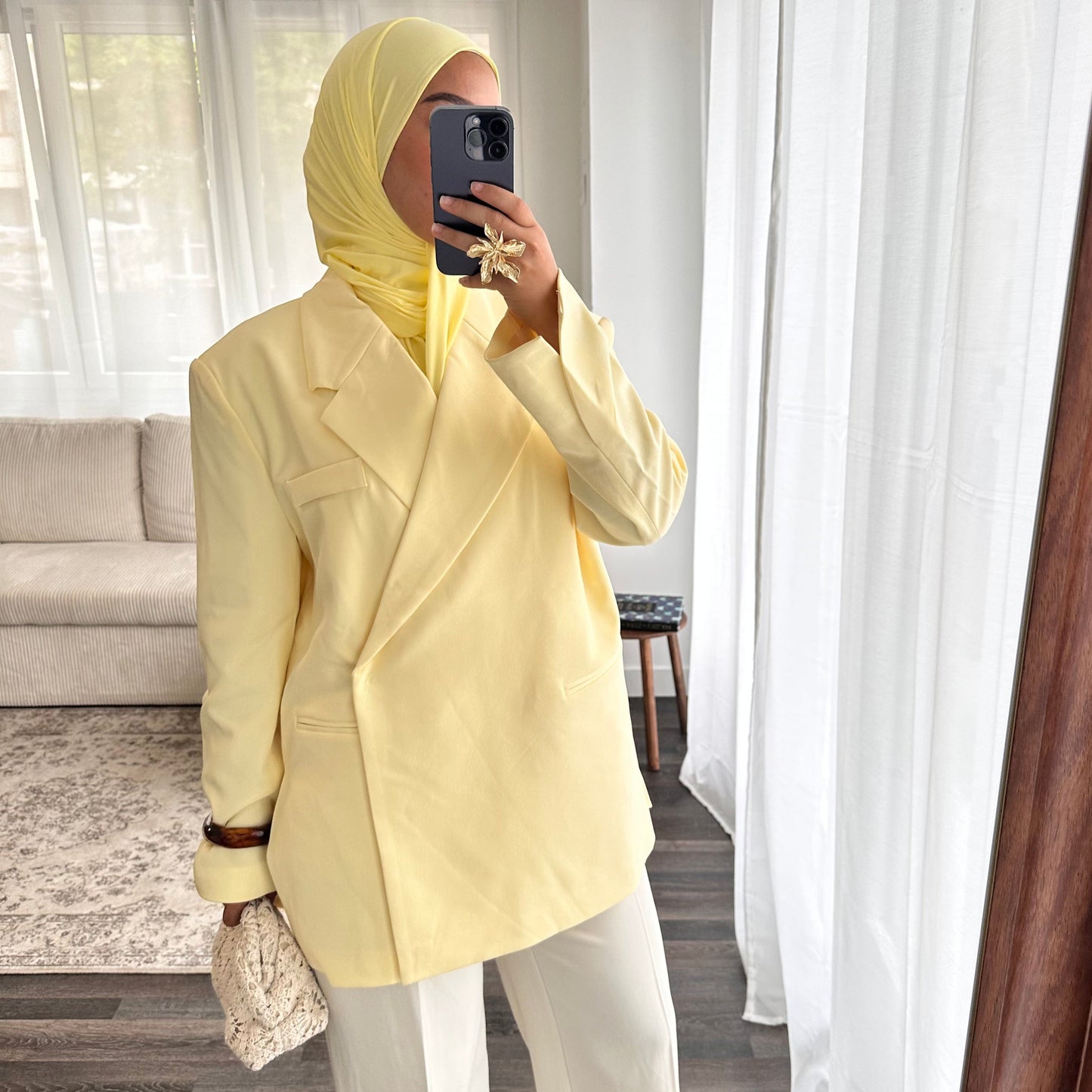 Blazer oversize Jaune