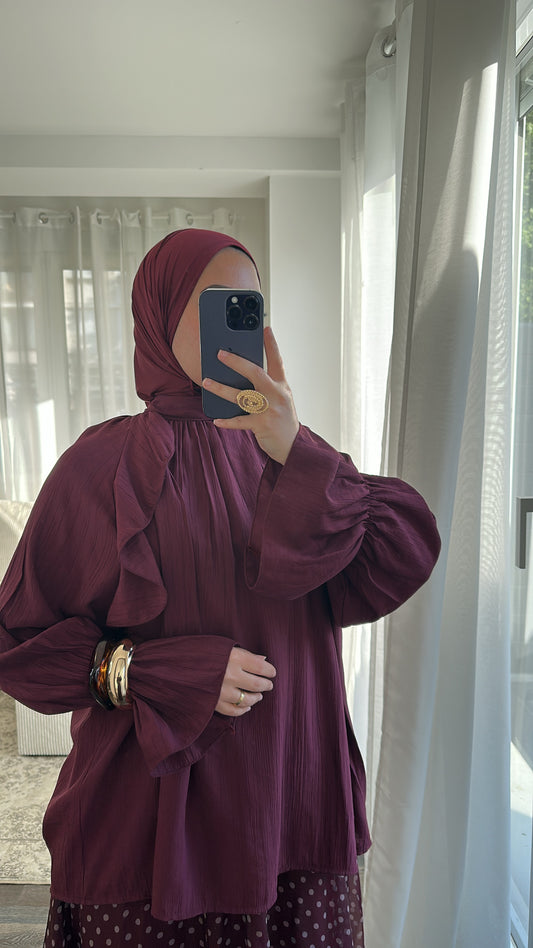 Blouse bordeaux