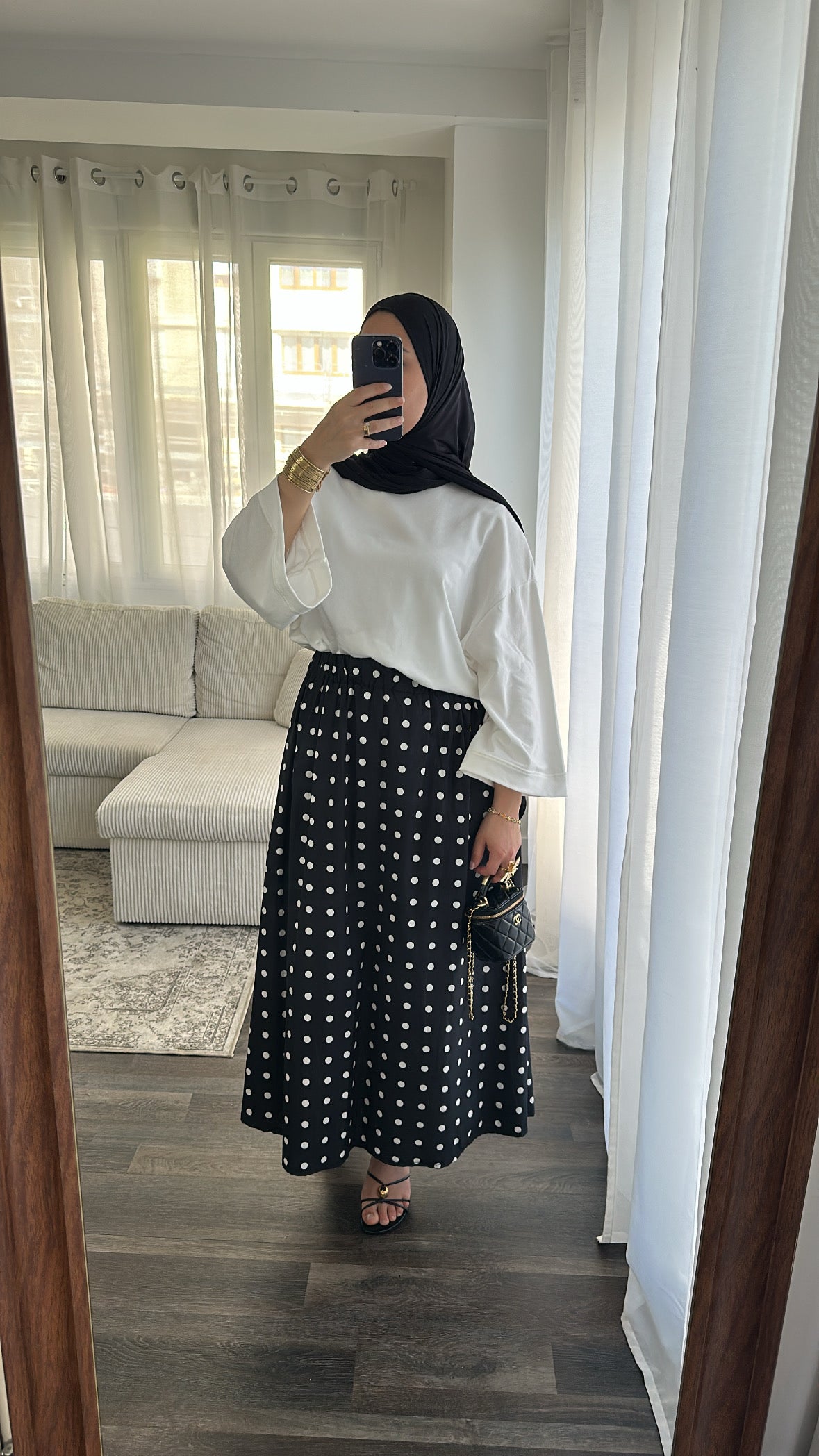 Top oversize blanc