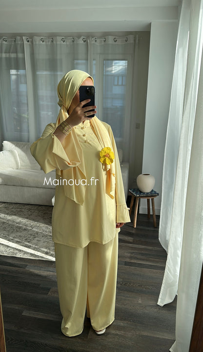 Burkini 3 pièces Jaune