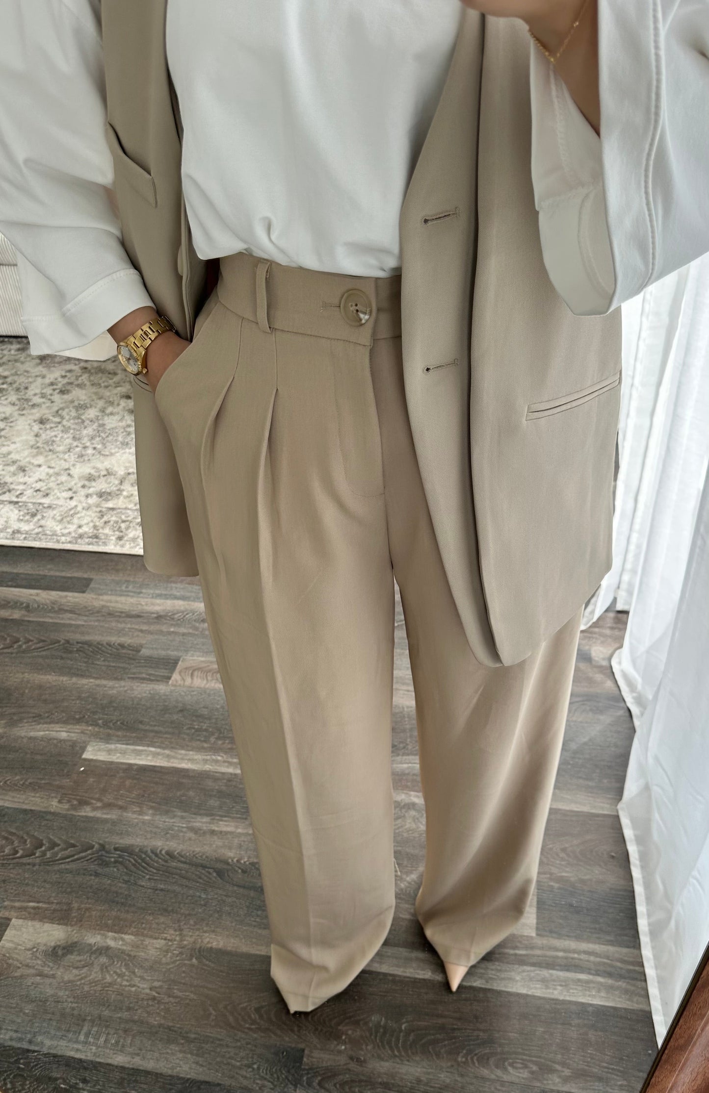 Pantalon Beige