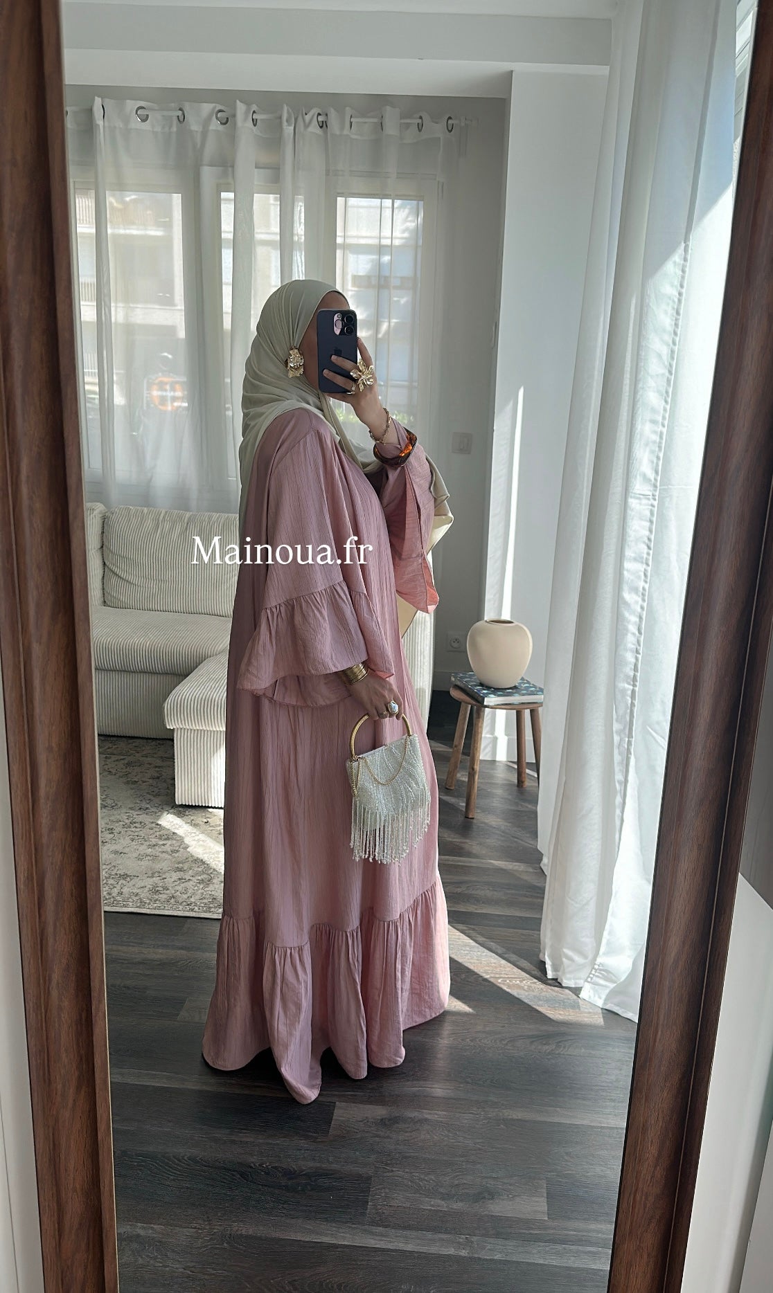 Robe vieux rose
