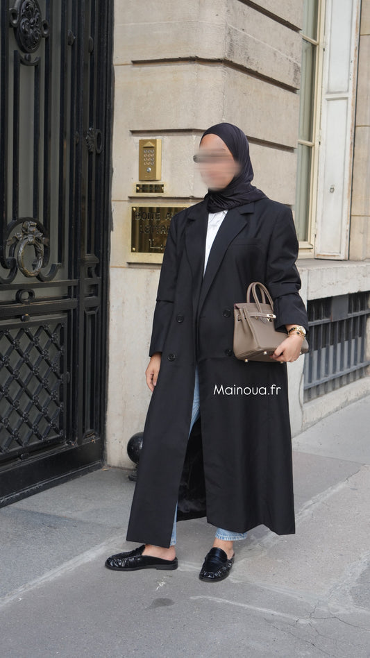 Blazer long Noir