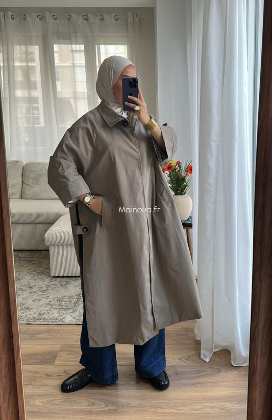 Trench long Taupe