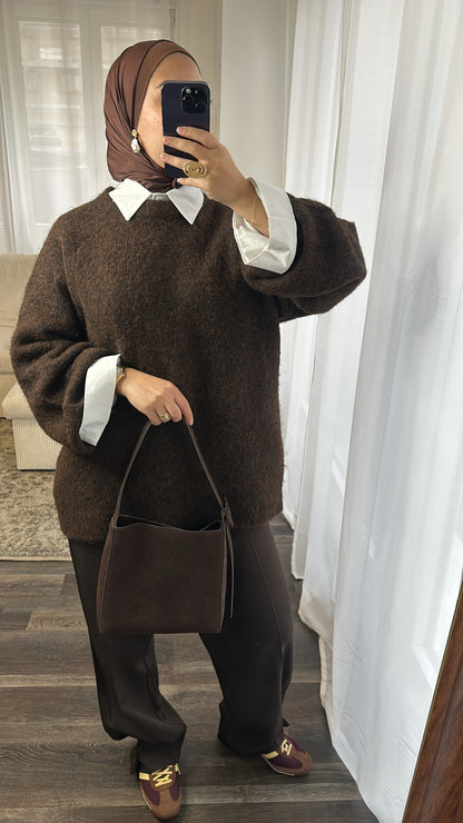 Pull marron