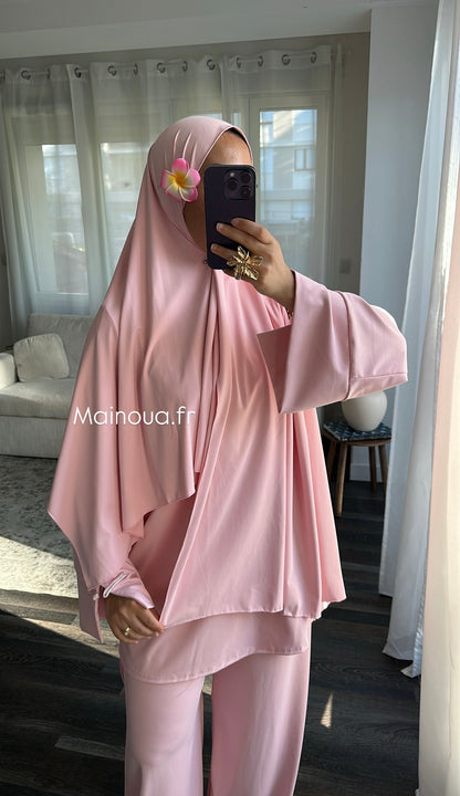 Burkini 3 pièces Rose