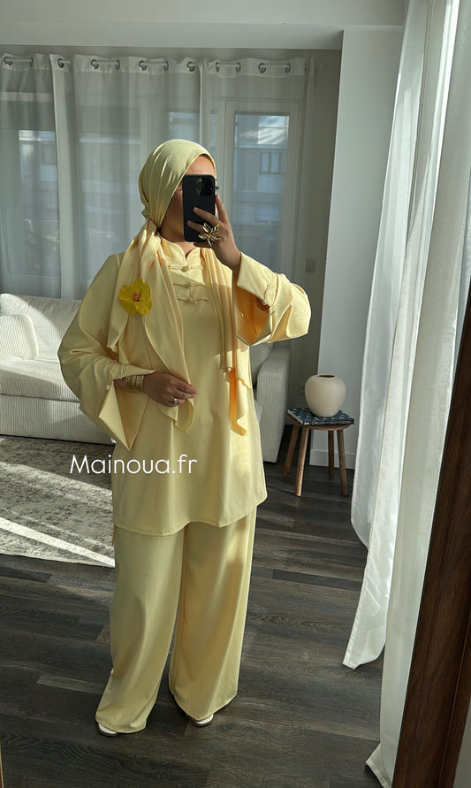Burkini 3 pièces Jaune
