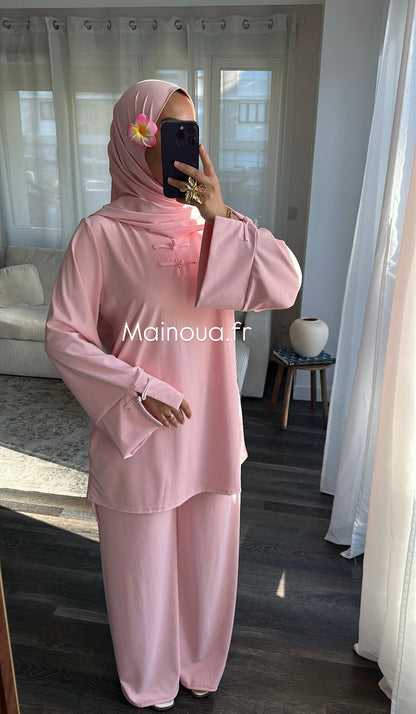 Burkini 3 pièces Rose