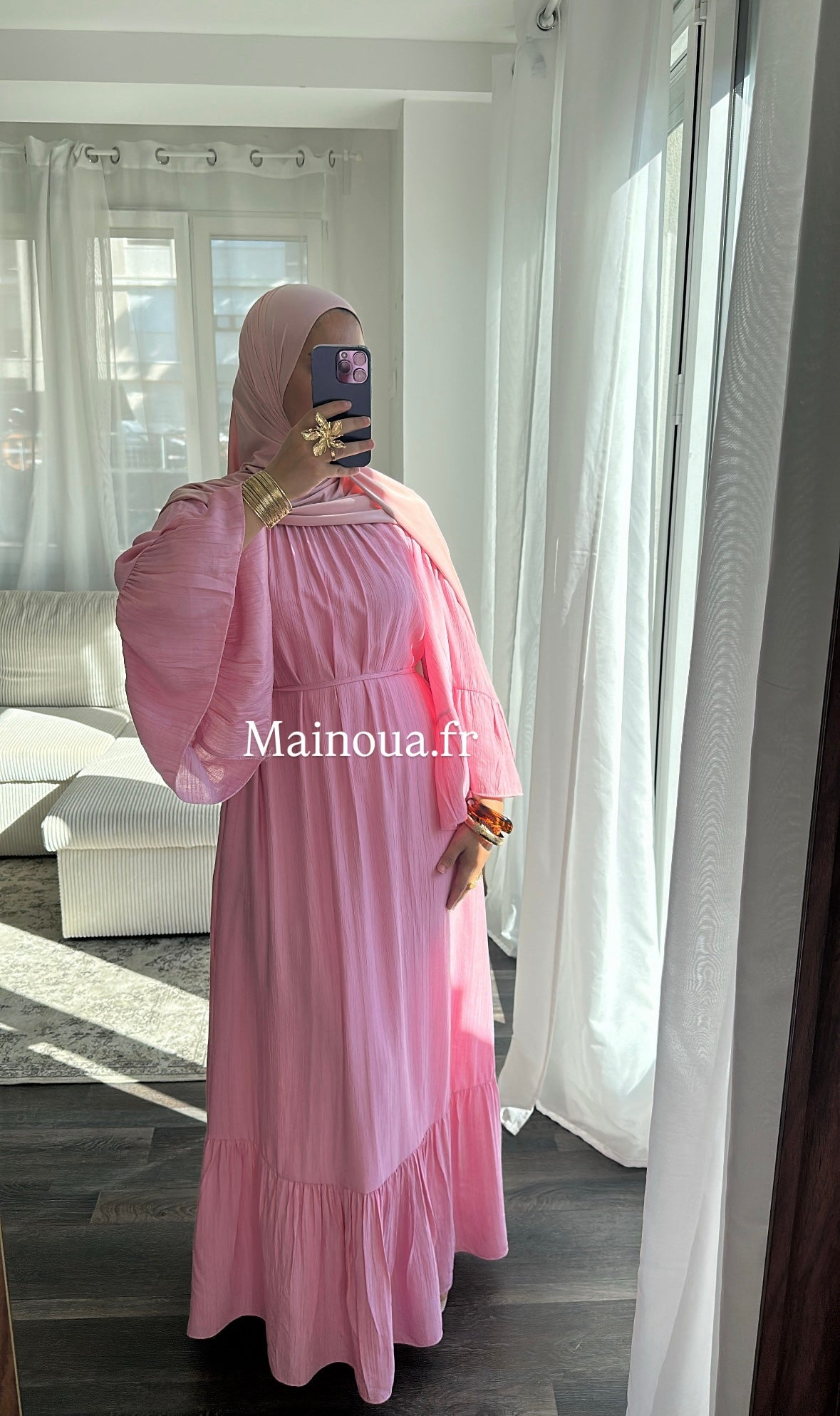 Robe rose bonbon