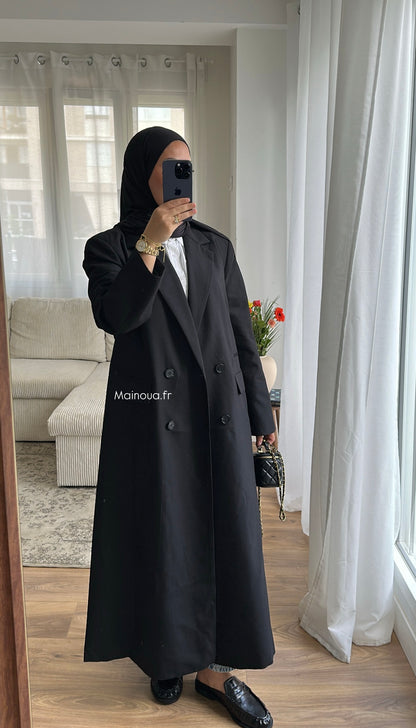 Blazer long Noir