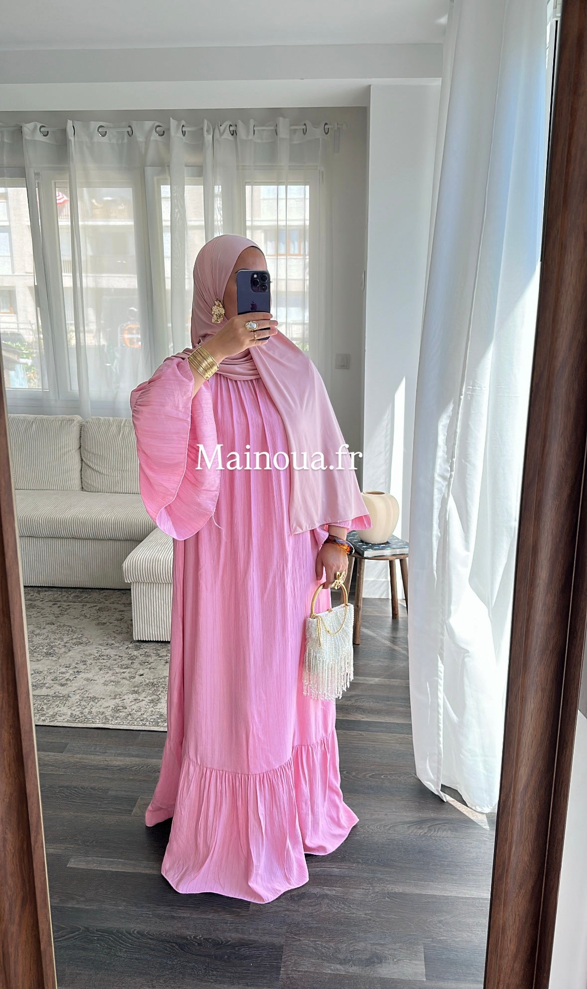 Robe rose bonbon