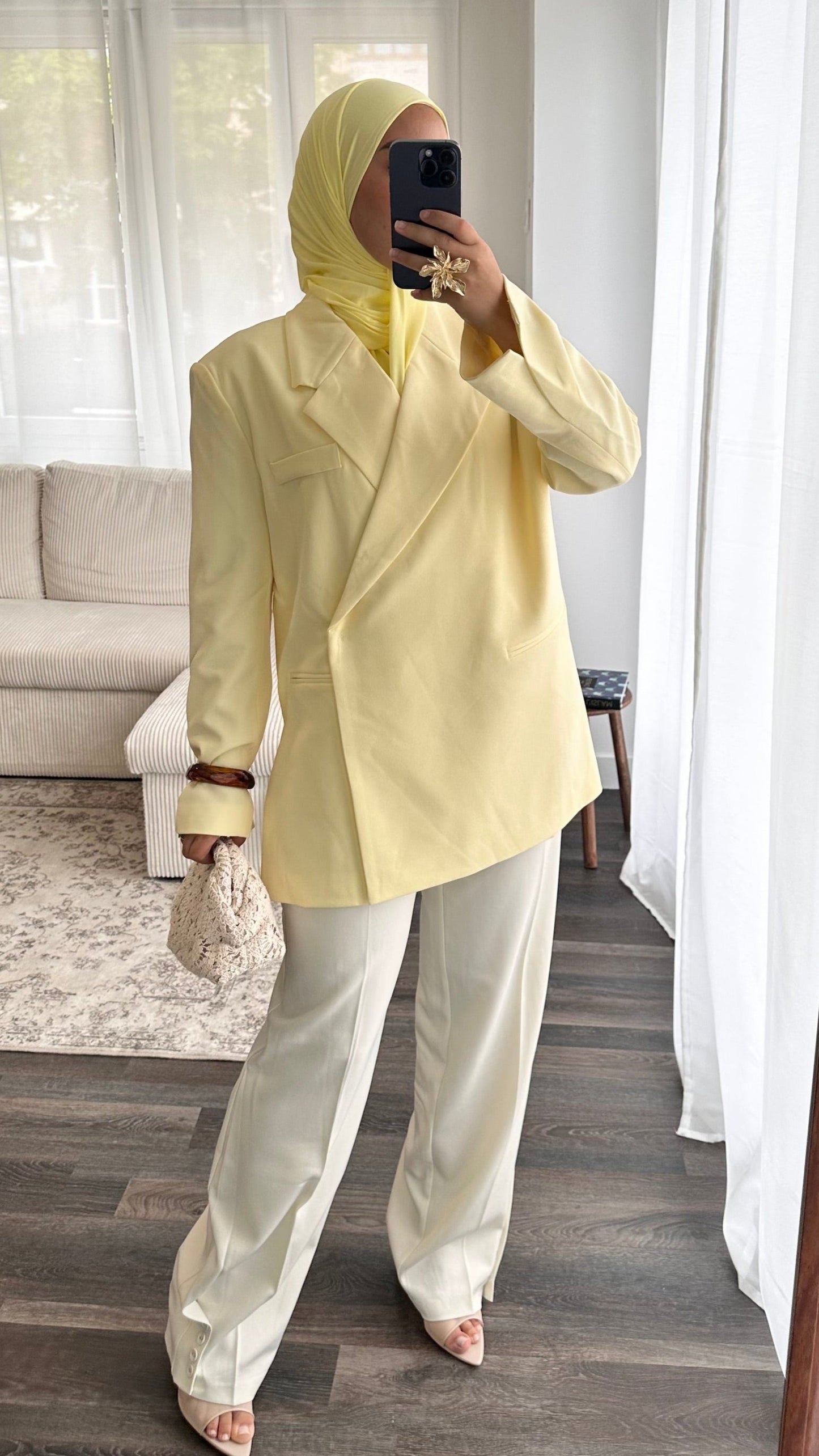 Blazer oversize Jaune