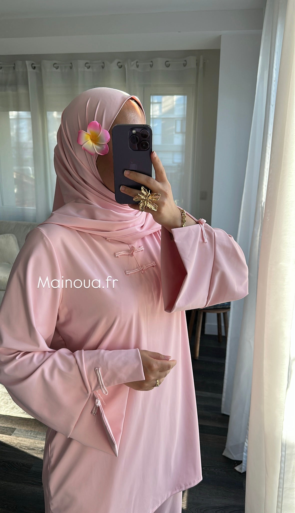 Burkini 3 pièces Rose
