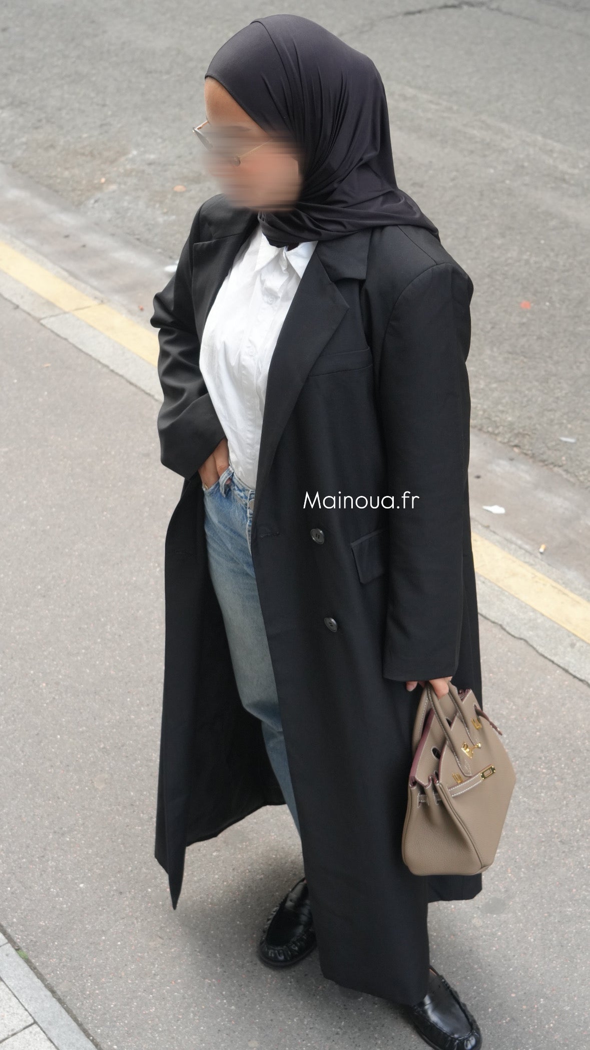 Blazer long Noir