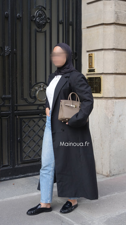 Blazer long Noir