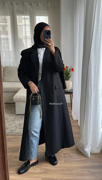 Blazer long Noir