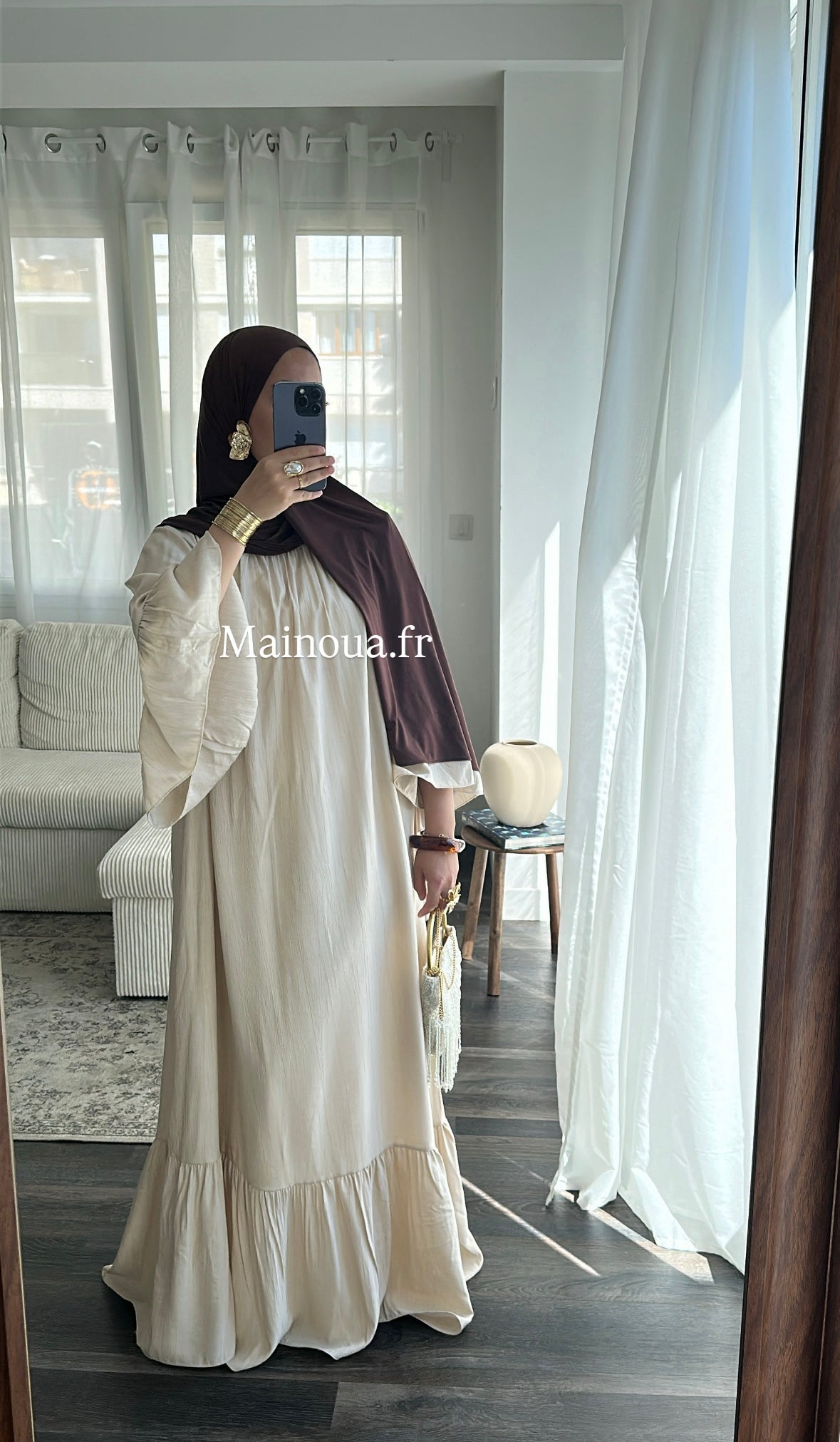 Robe beige