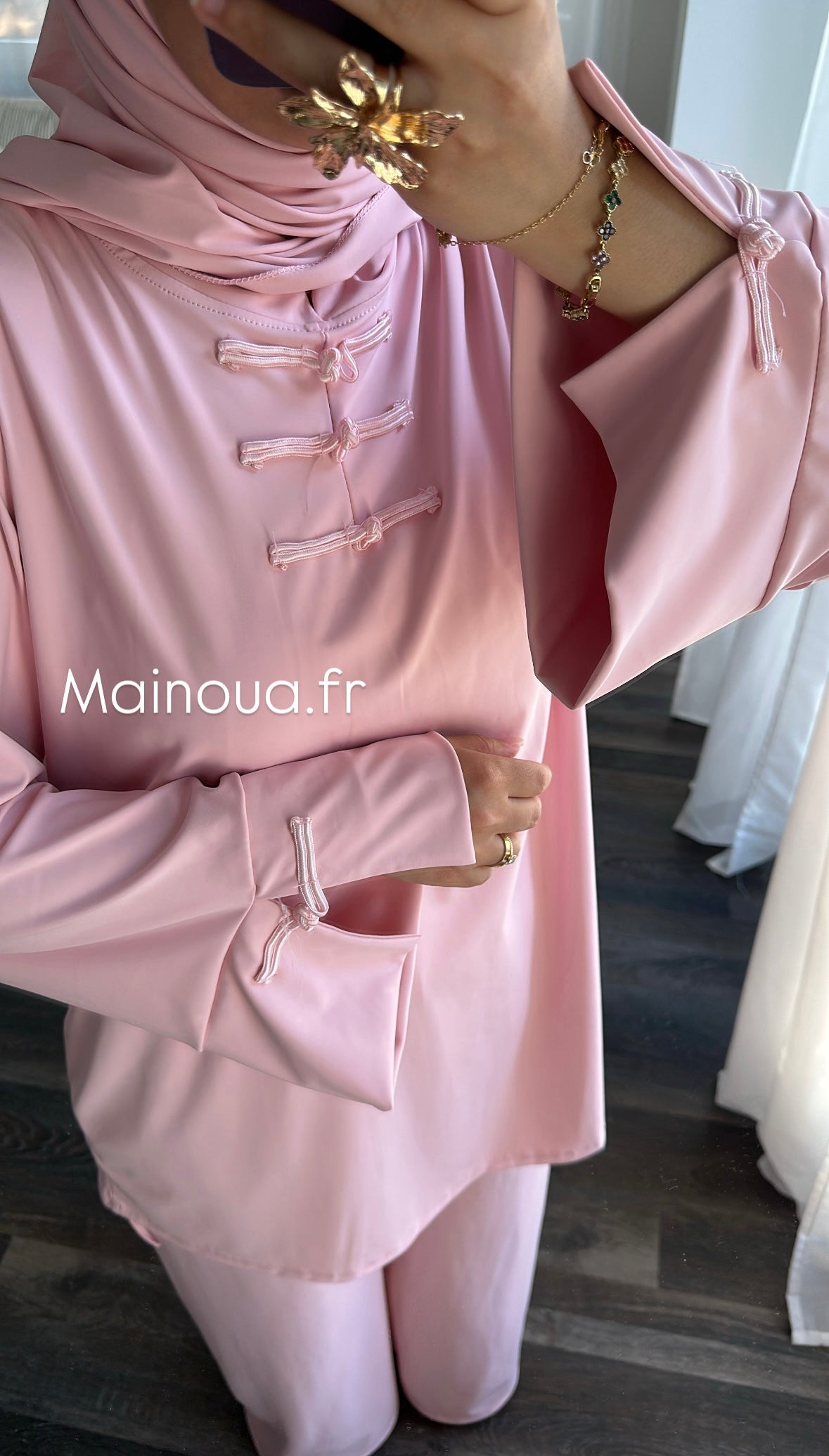 Burkini 3 pièces Rose