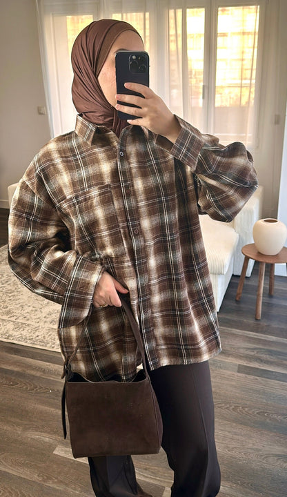 Chemise à carreaux